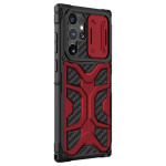 Nillkin Adventurer Armored Σκληρή Ανθεκτική Θήκη με Κάλυμμα για την Κάμερα - Samsung Galaxy S22 Ultra 5G - Red (6902048235601)