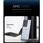 Premium Ημιδιάφανη Σκληρή Θήκη - Motorola Edge 50 Fusion - DuxDucis Aimo Series - Black (6934913005682)
