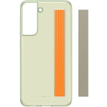 Official Samsung Clear Strap Cover - Σκληρή Θήκη Samsung Galaxy S21 FE 5G - Olive Green (EF-XG990CMEGWW)