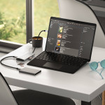 Satechi USB-C Multiport Adapter 8K With Ethernet V3 - Αντάπτορας με 4 x Type-C 3.2 / 1 x Type-C PD 85W / 1 x HDMI 8K 30Hz / 1 x Ethernet / 1 x SD 4.0 - Silver (ST-P8KES)
