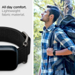 Spigen DuraPro Flex Υφασμάτινο Λουράκι Apple Watch SE/7/6/5/4/3 (45/44/42mm) - Black (AMP02465)