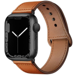 Tech-Protect Δερμάτινο Λουράκι Leatherfit - Apple Watch SE/7/6/5/4/3 (45/44/42mm) - Brown (0795787713716)
