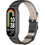 Tech-Protect Δερμάτινο Λουράκι Leatherfit - Xiaomi Smart Band 8 / 8 NFC - Black (9490713935347)