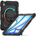 Tech-Protect Solid 360 - Ανθεκτική Θήκη με Λαβή / Backstand / Ζώνη Μεταφοράς - Apple iPad Air 6 2024 11" - Black (5906302308736)