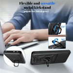 Θήκη Realme 16 Pro Plus Techsuit CamShield Ανθεκτική με Κάλυμμα για την Κάμερα & Μεταλλικό Ring Holder - Black (5949419361737)