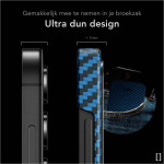 Θήκη Samsung Galaxy S25 Plus Nekit Fiber Σκληρή με MagSafe Aramid Fiber 1mm 1500D Kevlar - Blue (8719246469817)