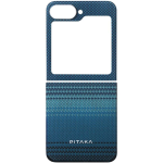 Θήκη Samsung Galaxy Z Flip6 - Pitaka Premium Tactile Woven Case MagEZ Case 5 Aramid Fiber Body με MagSafe - 1.2mm - 1500D - Moonrise (FMFLIP6)