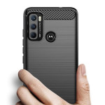 Vivid Carbon Silicone - Θήκη Σιλικόνης Motorola Moto G60 - Black (UNCAMOTOG60BK)