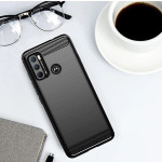 Vivid Carbon Silicone - Θήκη Σιλικόνης Motorola Moto G60 - Black (UNCAMOTOG60BK)