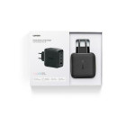 Ugreen Φορτιστής Τοίχου GaN 65W | 3x USB-C & 1x USB-A | Ταχεία Φόρτιση PD | Μαύρος
