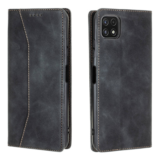 Bodycell Book Case Pu Leather For Samsung Galaxy A22 5G Black (200-108-563)
