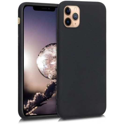 KW Θήκη Σιλικόνης iPhone 11 Pro - Black Matte (200-104-399)