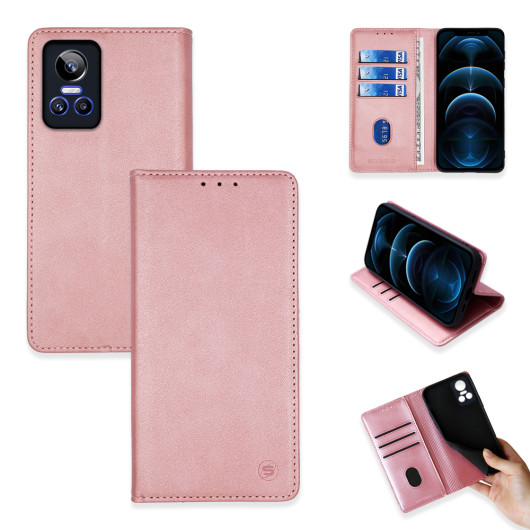 Θήκη Βιβλίο Vintage Magnet Book Sonique για Realme - Sonique - Ροζ Χρυσό - Realme GT Neo 3 5G