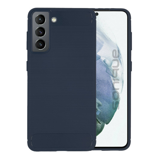 Θήκη Σιλικόνης Sonique Carbon Brushed Samsung - Sonique - Μπλέ - Galaxy S21 