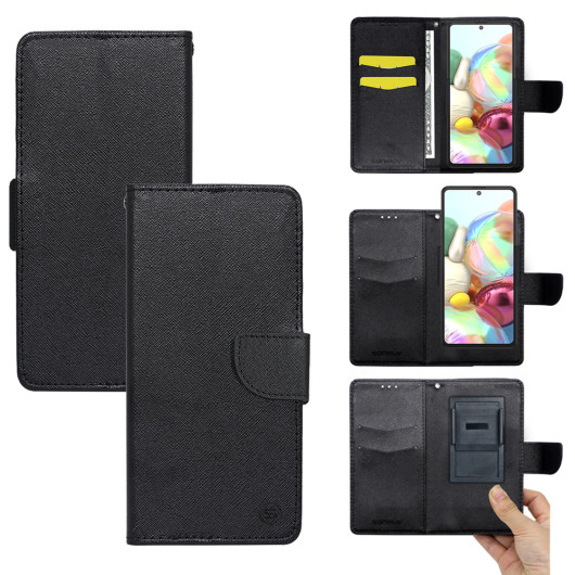 Θήκη Universal Sonique Trend Wallet με Clip έως 6,3" (168mm x 80mm x8mm) Μαύρο