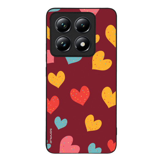 Θήκη Sonique Heart Series για Xiaomi Xiaomi 14T Pro Μπορντώ