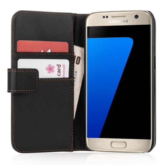 Θήκη-πορτοφόλι Samsung Galaxy S7 μαύρη