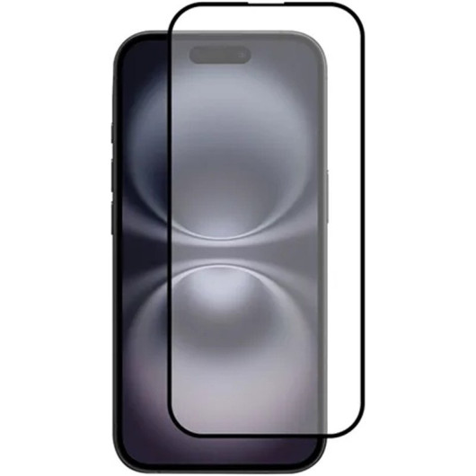 OEM Αντιχαρακτικό Γυαλί Προστασίας Ματ Apple iPhone 17 / 16 / Pro - Full Face Tempered Glass Matte Οθόνης - Black 