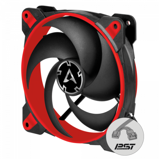 Arctic BIONIX P120 (RED) - Pressure-optimised 120 mm Gaming Fan with PWM PST