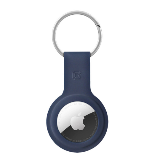Crong Θήκη / Μπρελόκ Σιλικόνης Apple AirTag - Blue (CRG-ATS-BLUE)