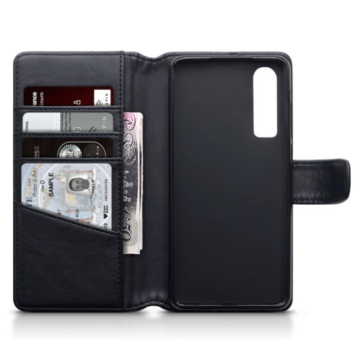 Terrapin Δερμάτινη Θήκη - Πορτοφόλι Huawei P30 - Black (117-083-232)