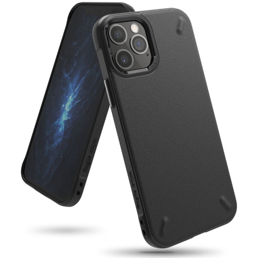  Ringke Onyx Θήκη Apple iPhone 12 / 12 Pro - Black (75215)