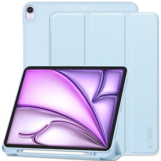 Flip Θήκη με Υποδοχή για Apple Pencil - Apple iPad Air 13" 2024 - Tech-Protect SC Pen Smartcase - Sky Blue (5906302309917)