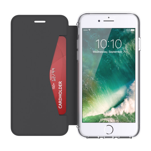 Griffin iPhone 7 Reveal Wallet Black / Clear (GB42753)
