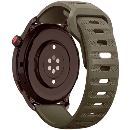 Λουράκι Samsung Galaxy Watch FE / 7 / 6 / Classic 6 / 5 / 5 Pro / 4 / Classic 4 (47/46/45/44/43/42/40mm) Tech-Protect Iconband Line Σιλικόνης - Army Green (9490713936153)