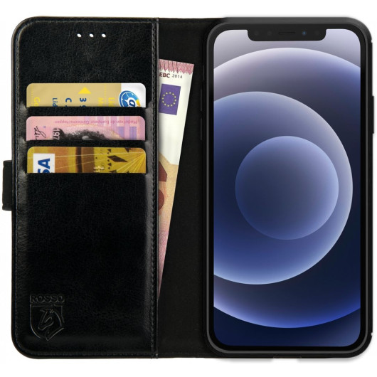 Rosso Element PU Θήκη Πορτοφόλι Apple iPhone 13 Pro - Black (8719246324680)