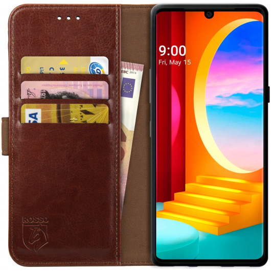 Rosso Element PU Θήκη Πορτοφόλι LG Velvet - Brown (8719246262432)