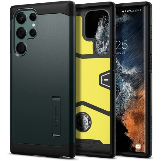 Spigen Tough Armor Θήκη Samsung Galaxy S22 Ultra 5G - Abyss Green (ACS04519)