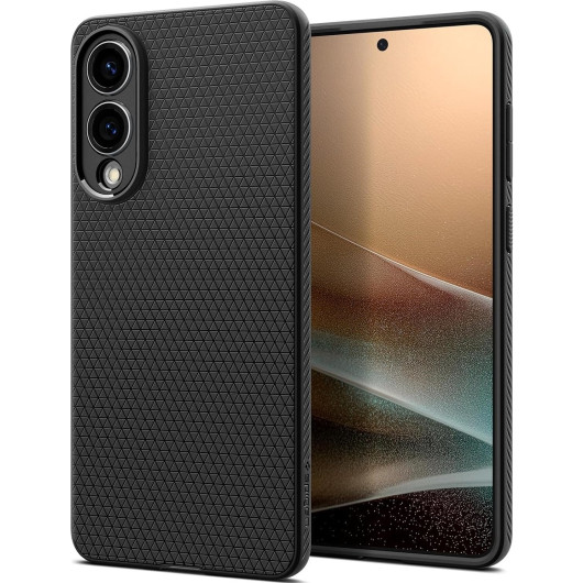 Θήκη Samsung Galaxy S25 Edge Spigen Liquid Air Σιλικόνης - Matte Black (ACS09420)