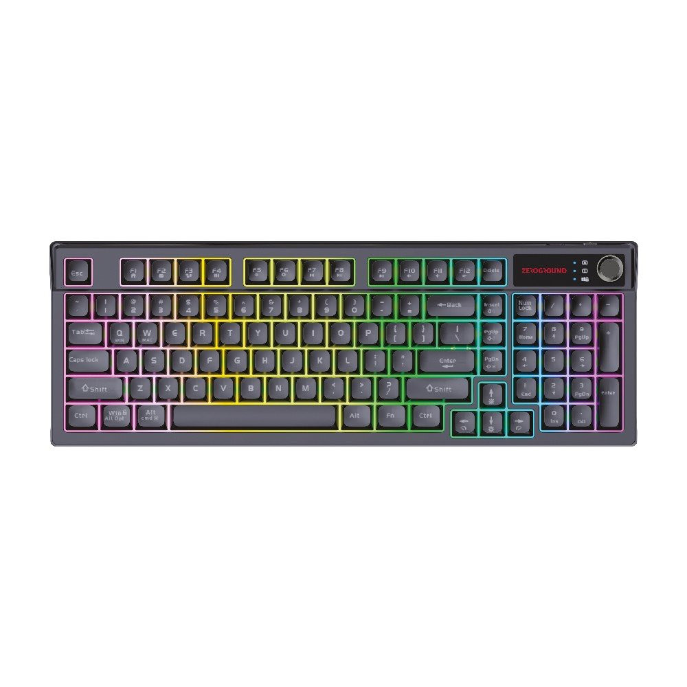 Zeroground Hanzo V3.0 Gaming Πληκτρολόγιο με RGB φωτισμό (Αγγλικό US)