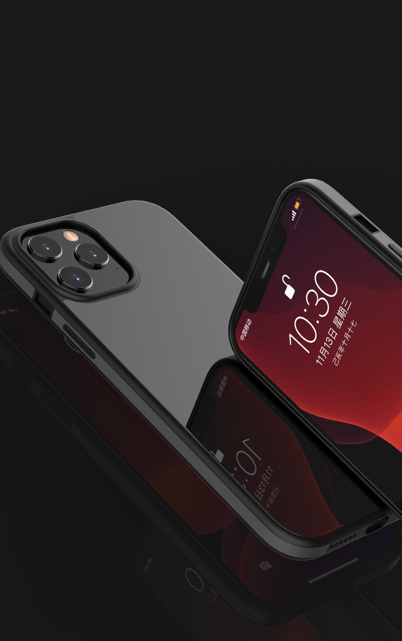 Bodycell Θήκη Tempered Glass iPhone 12 Pro Max - Black (200-107-191)