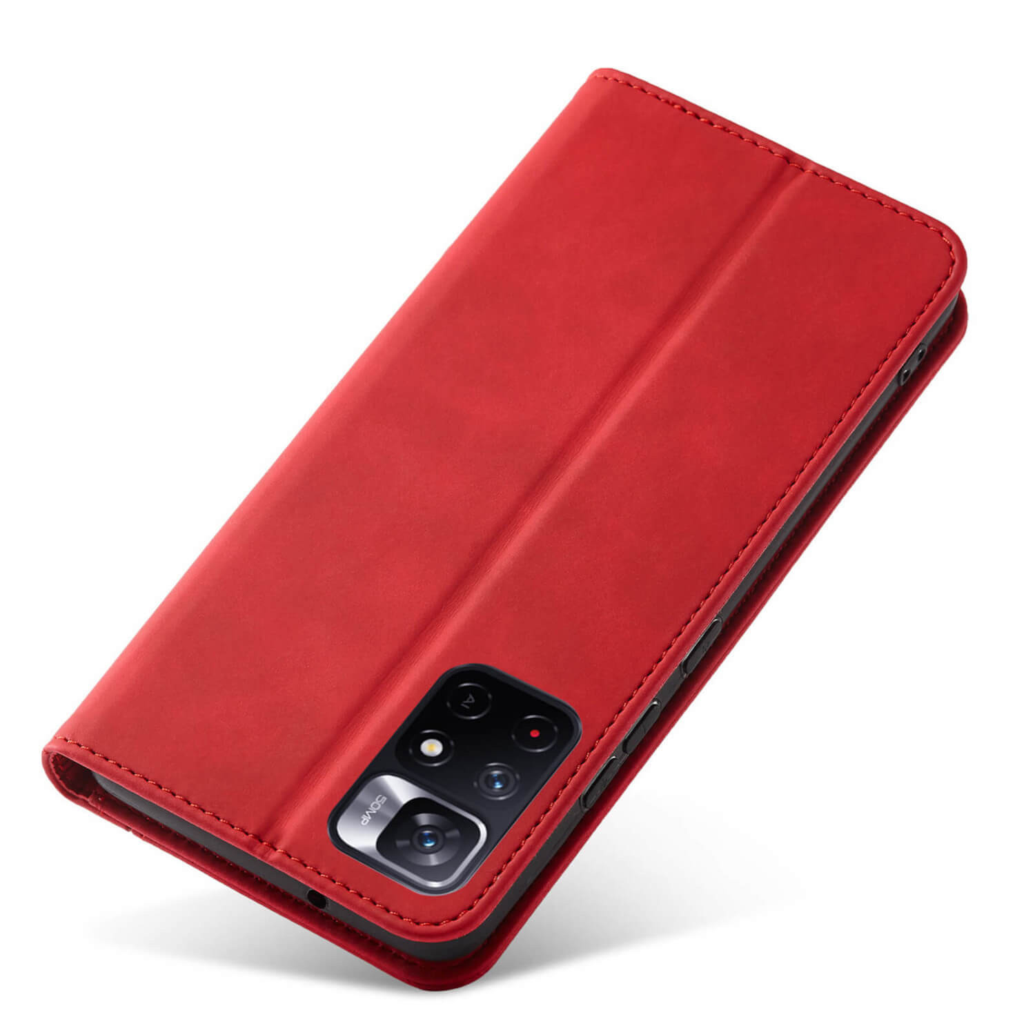 Bodycell Θήκη - Πορτοφόλι Xiaomi Redmi Note 11 - Red (200-110-199)