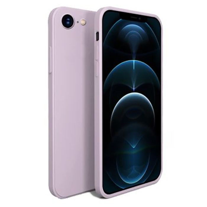 Bodycell Square Liquid Silicon Case For iPhone 6/6s Plus Light Violet
