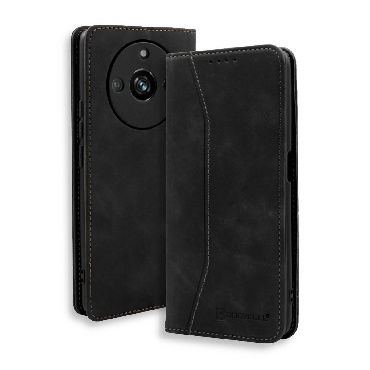 Bodycell Θήκη - Πορτοφόλι Realme 11 Pro Plus - Black (5206015026331) (04-01193)