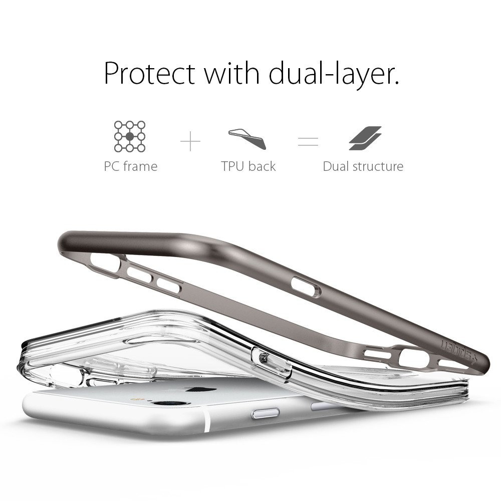 Spigen iPhone 7 Crystal Hybrid Gunmetal (042CS20459)