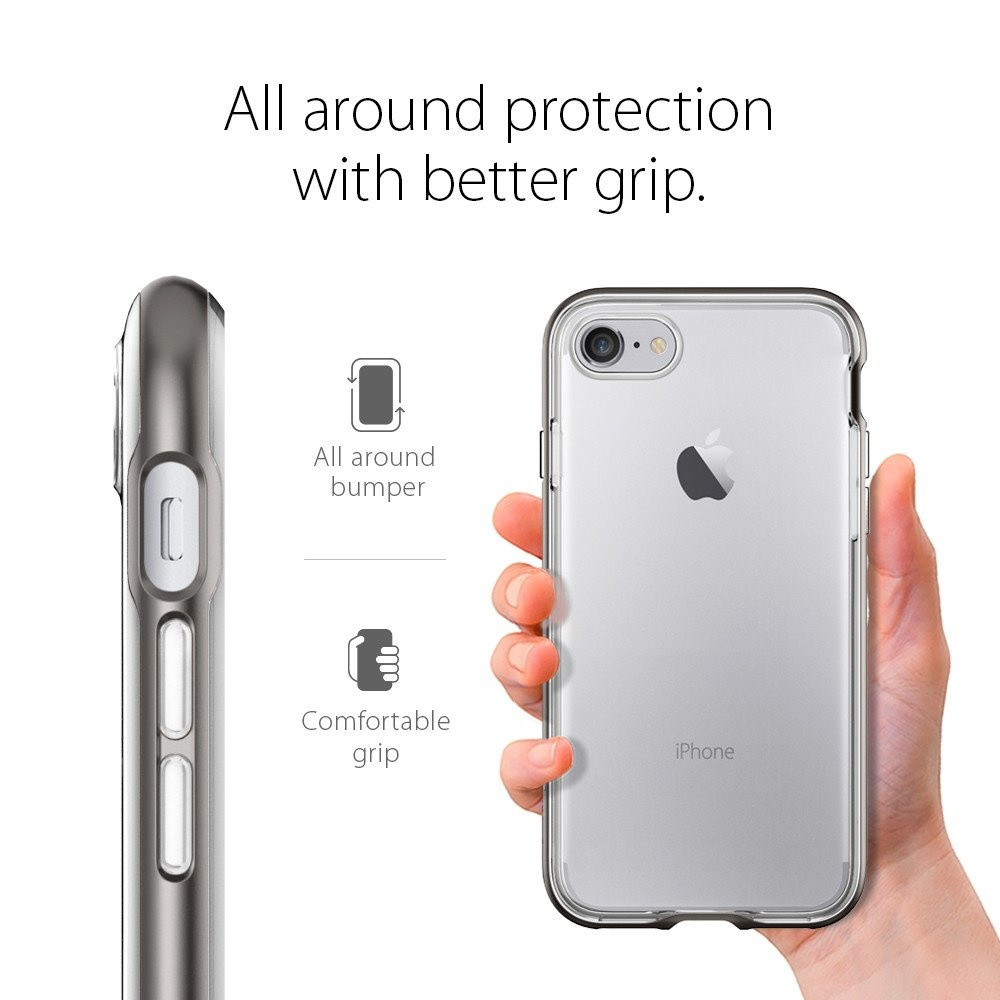 Spigen iPhone 7 Neo Hybrid Crystal Gunmetal (042CS20522)