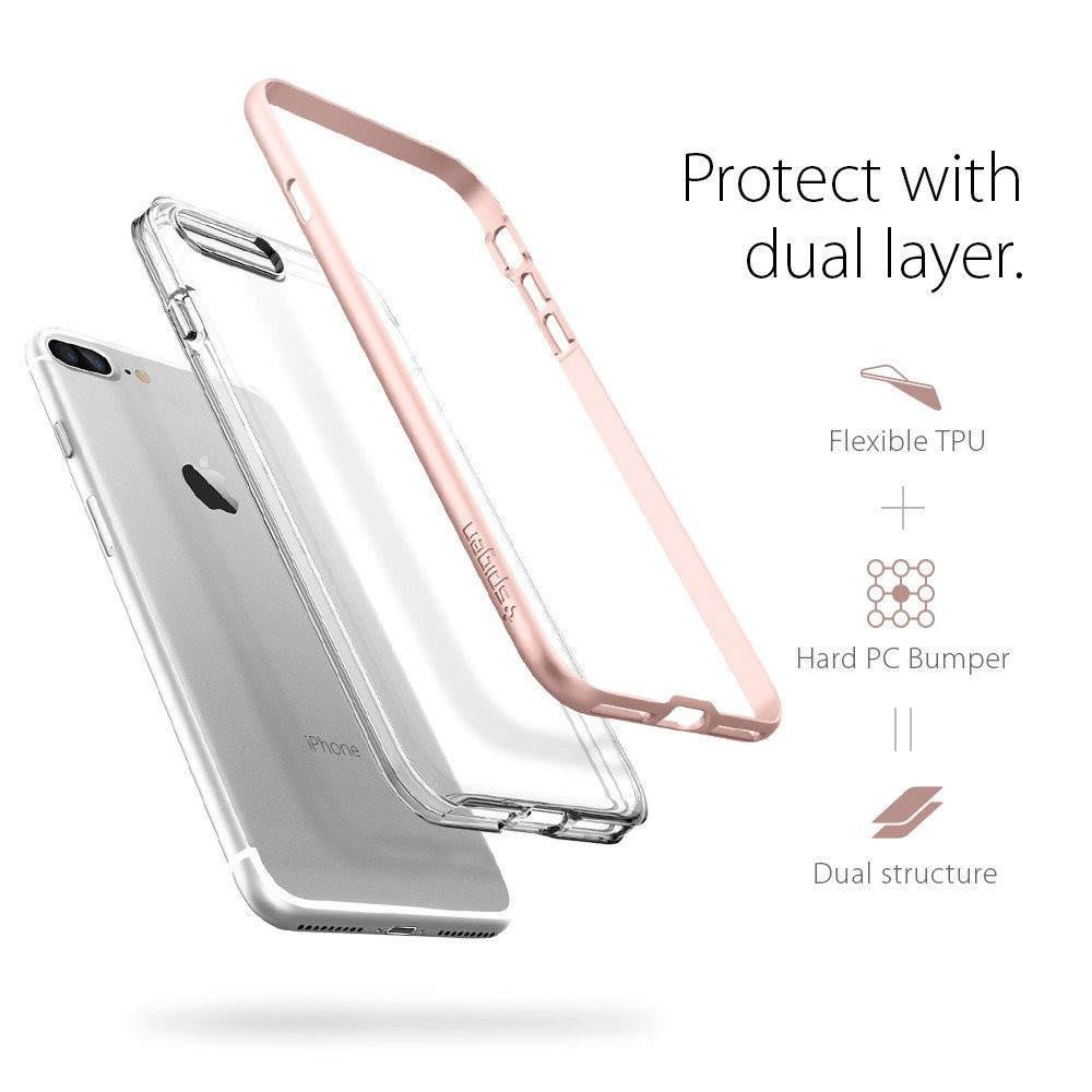 Spigen iPhone 7 Neo Hybrid Crystal Rose Gold (042CS20524)