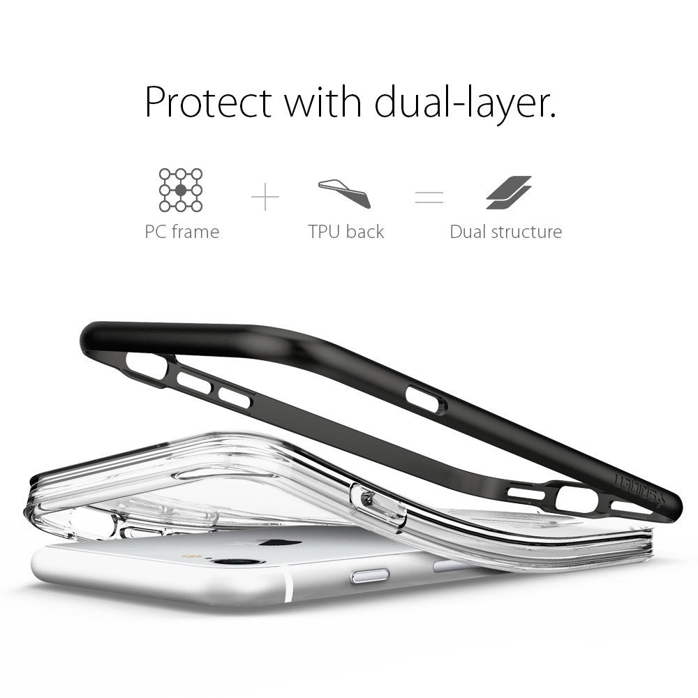 Spigen iPhone 7 Crystal Hybrid Black (042CS20671)