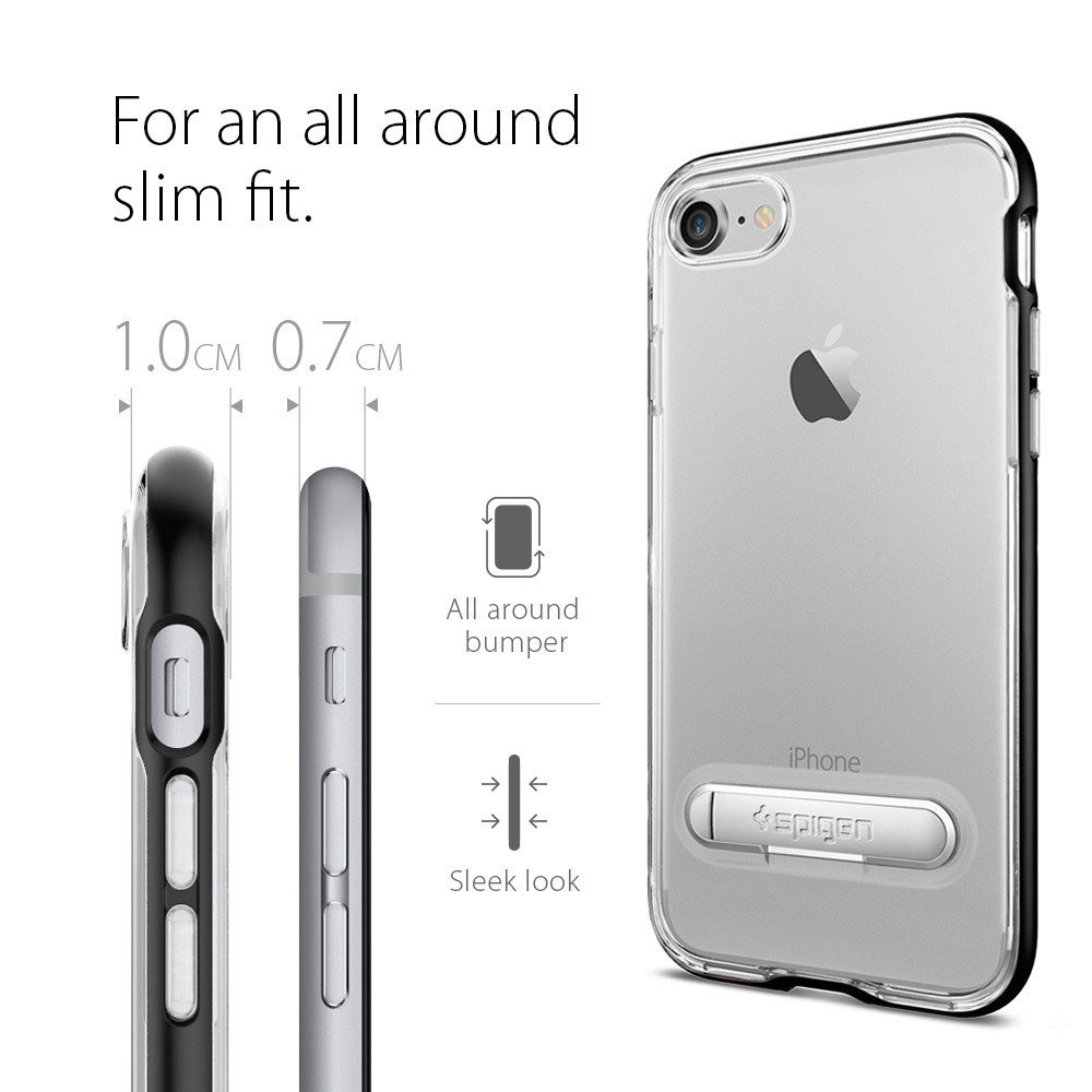 Spigen iPhone 7 Crystal Hybrid Black (042CS20671)