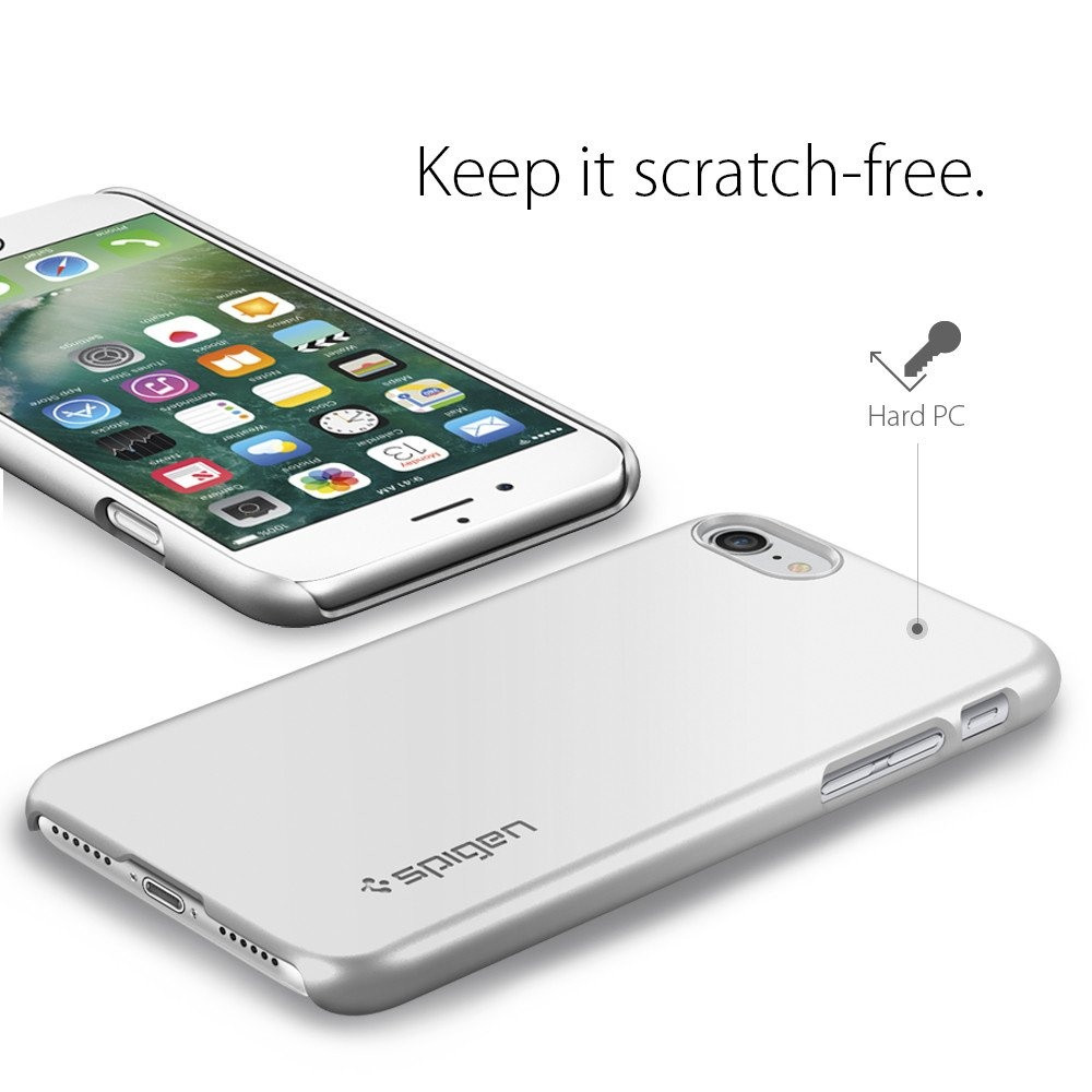 Spigen iPhone 7 Thin Fit Satin Silver (042CS20733)