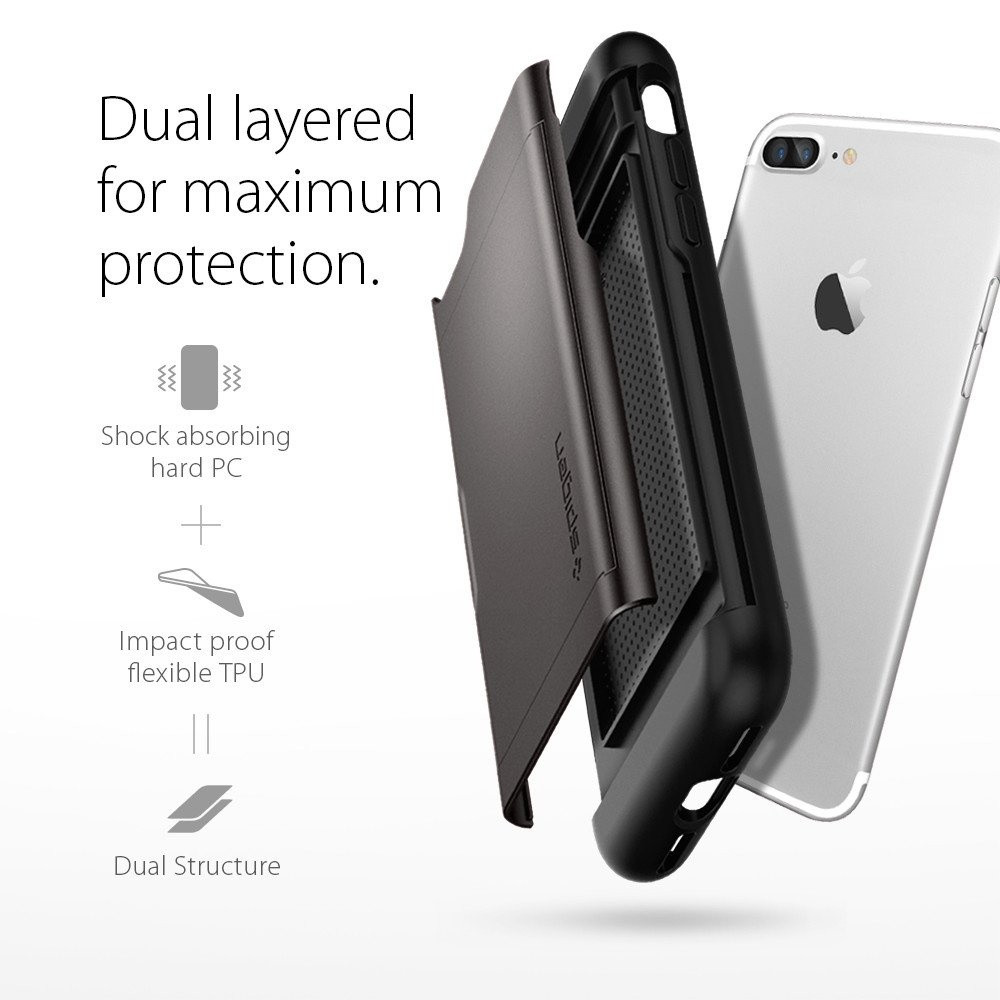 Spigen iPhone 7 Plus Slim Armor CS Gunmetal (043CS20526)