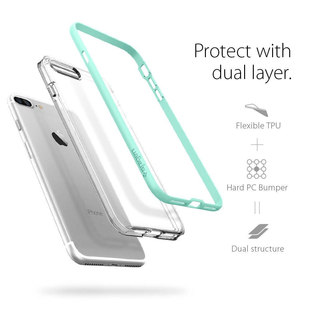 Spigen iPhone 7 Plus Neo Hybrid Crystal Mint (043CS20541)