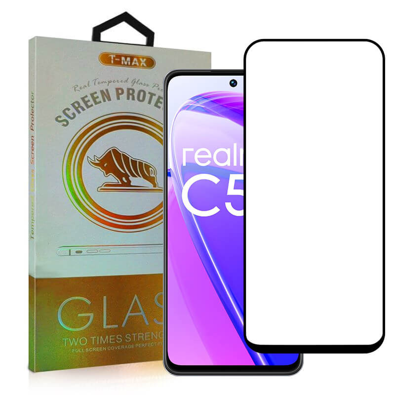 T-Max Premium 3D Tempered Glass Full Glue Fluid Despensing - Αντιχαρακτικό Γυαλί Οθόνης Realme C55 - Black (5206015070341)