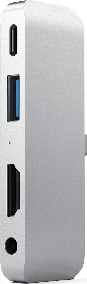 Satechi Αντάπτορας Type-C Mobile Pro Hub - Με 1x 4K HDMI / 1x USB-A / 1x Type-C / 1x 3.5mm Jack - Silver (ST-TCMPHS) 
