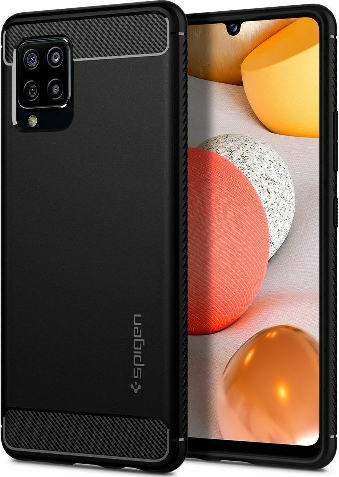 Spigen Θήκη Rugged Armor Samsung Galaxy A42 5G - Matte Black (ACS02113)