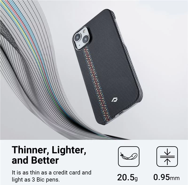 Pitaka Fusion Weaving MagEZ Case 3 - MagSafe Θήκη Aramid Fiber Body Apple iPhone 14 Plus - 0.95mm - 600D - Rhapsody (FR1401M)